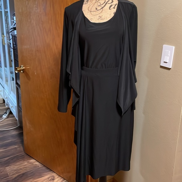 The Look Randolph Duke Black 3 pc Jacket, Tank Top, and Skirt Suit Size Large - Picture 3 of 9